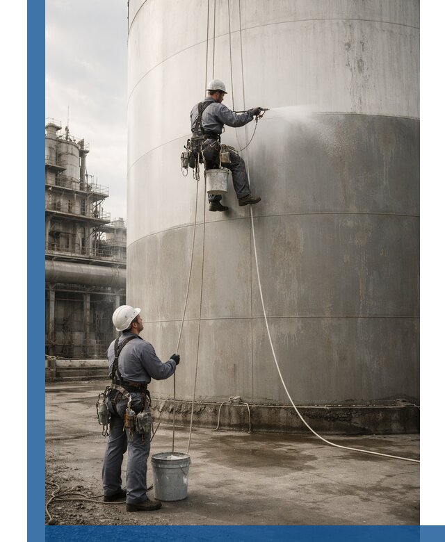 Покраска стальных резервуаров и емкостей в Белореченске профессионально