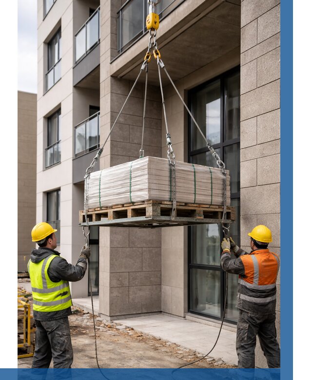 Подъем керамогранита на этаж в Белореченске от 3550 р. | ВЫСОТНИК-Блч