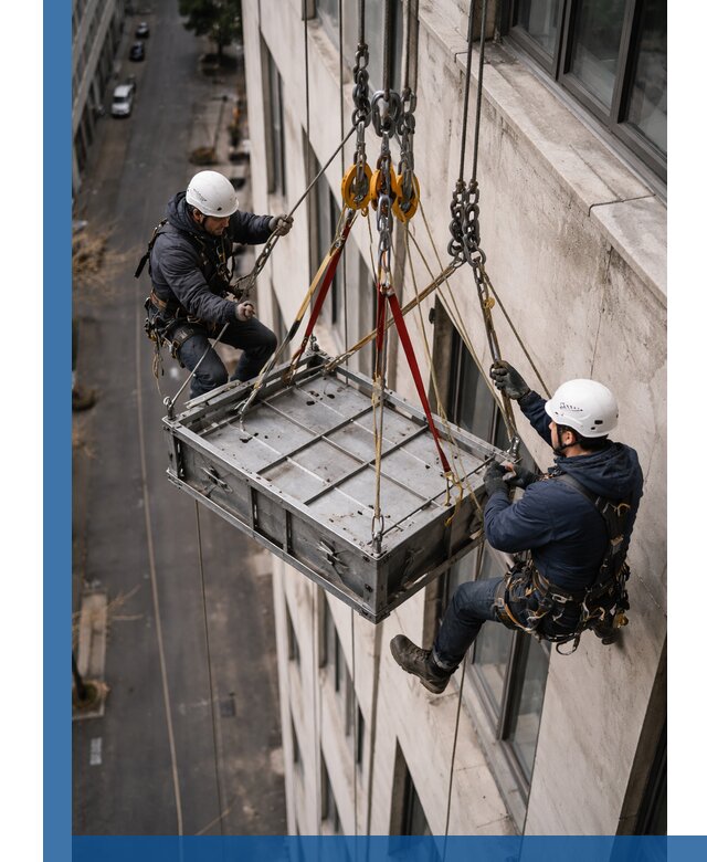 Спуск и подъем грузов по фасаду в Белореченске для зданий