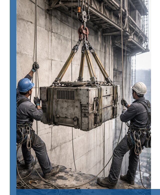 Такелажные работы на высоте, подъем и монтаж грузов в Белореченске