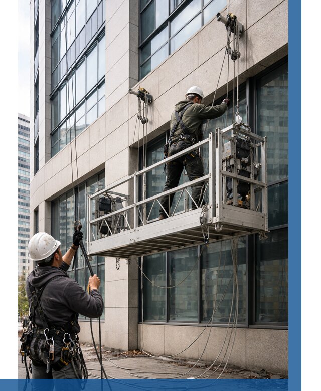 Монтаж и подъем фасадной люльки в Белореченске от 12173 р. | ВЫСОТНИК-Блч