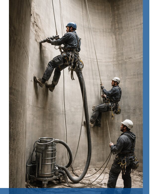 Зачистка силосов в Белореченске от 4565 р. Договор и смета ВЫСОТНИК-Блч