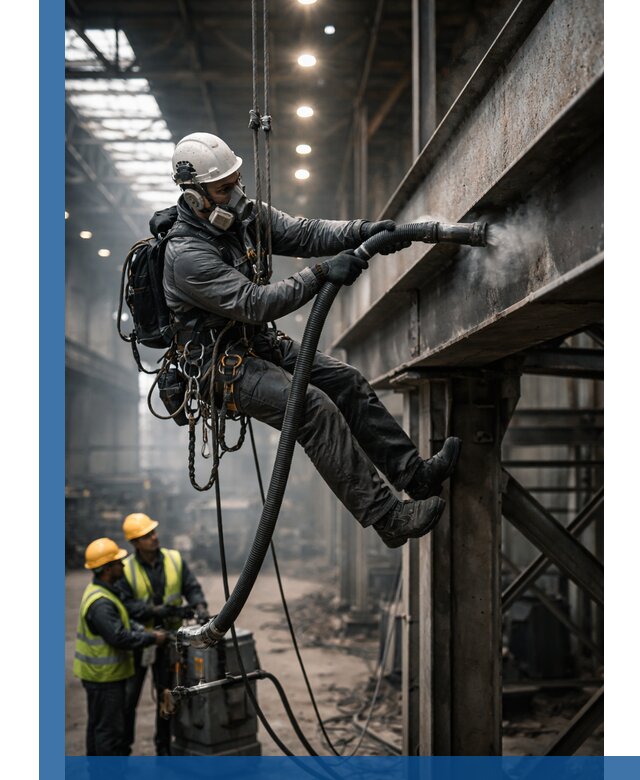 Обеспыливание конструкций в цехах промышленного производства в Белореченске