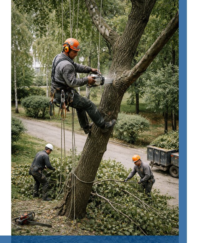 Кронирование деревьев в Белореченске от 6594 р. | ВЫСОТНИК-Блч