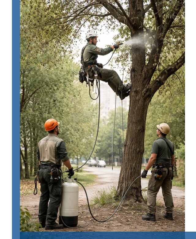 Обработка деревьев от вредителей в Белореченске профессиональная защита