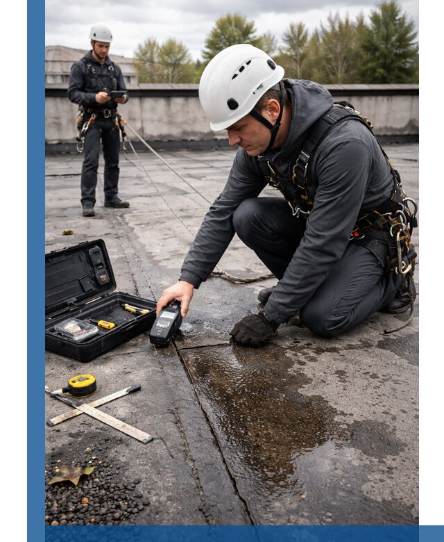 Обследование кровли на протечки и выявление дефектов в Белореченске